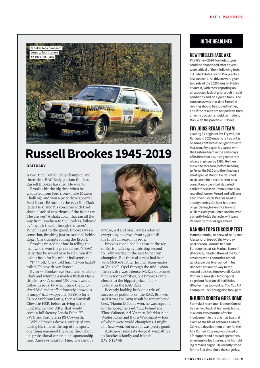 Autosport Preview Pages