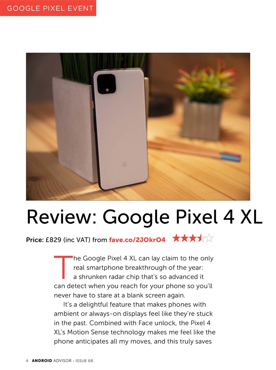 Android Advisor Preview Pages
