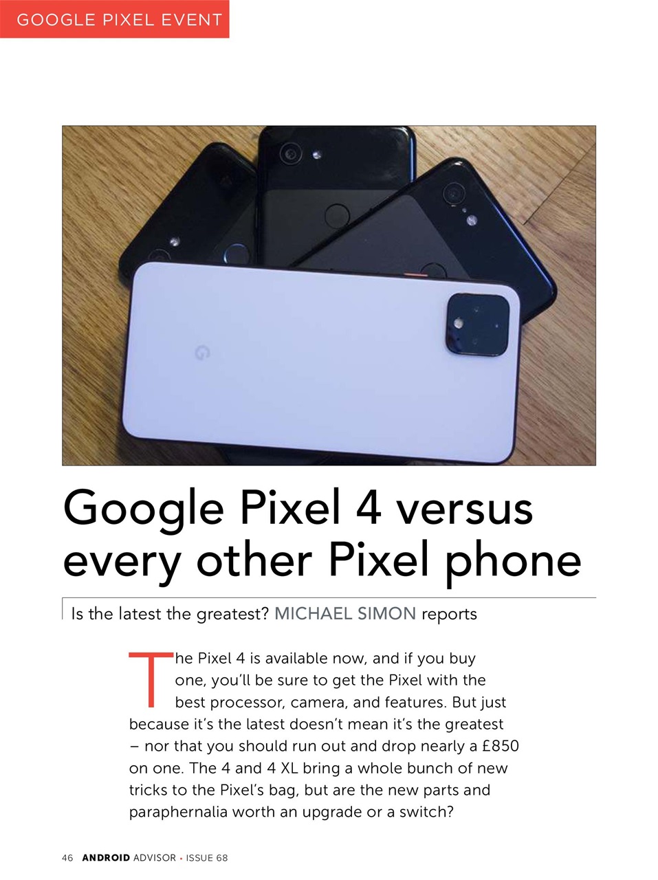 Android Advisor Preview Pages