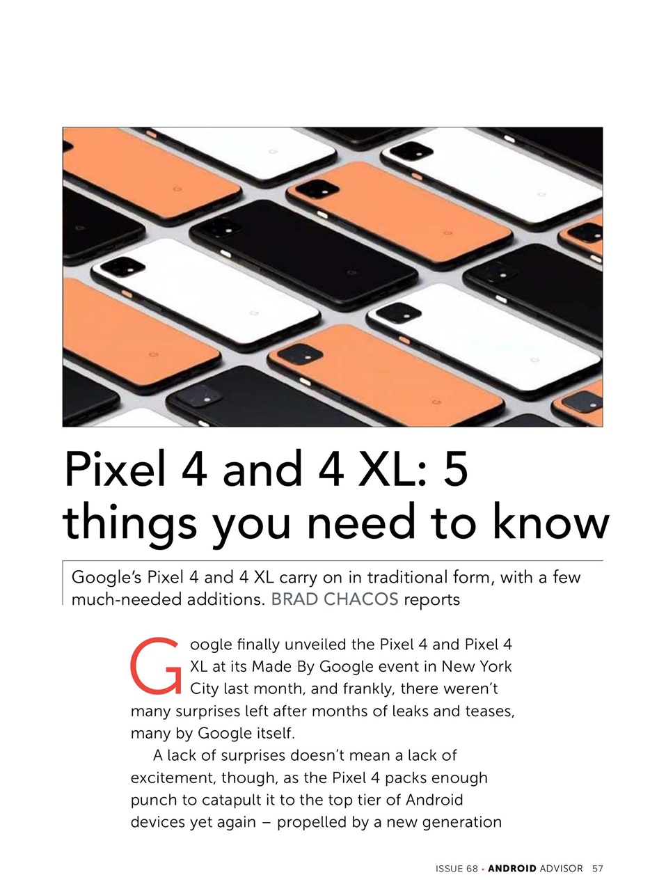 Android Advisor Preview Pages