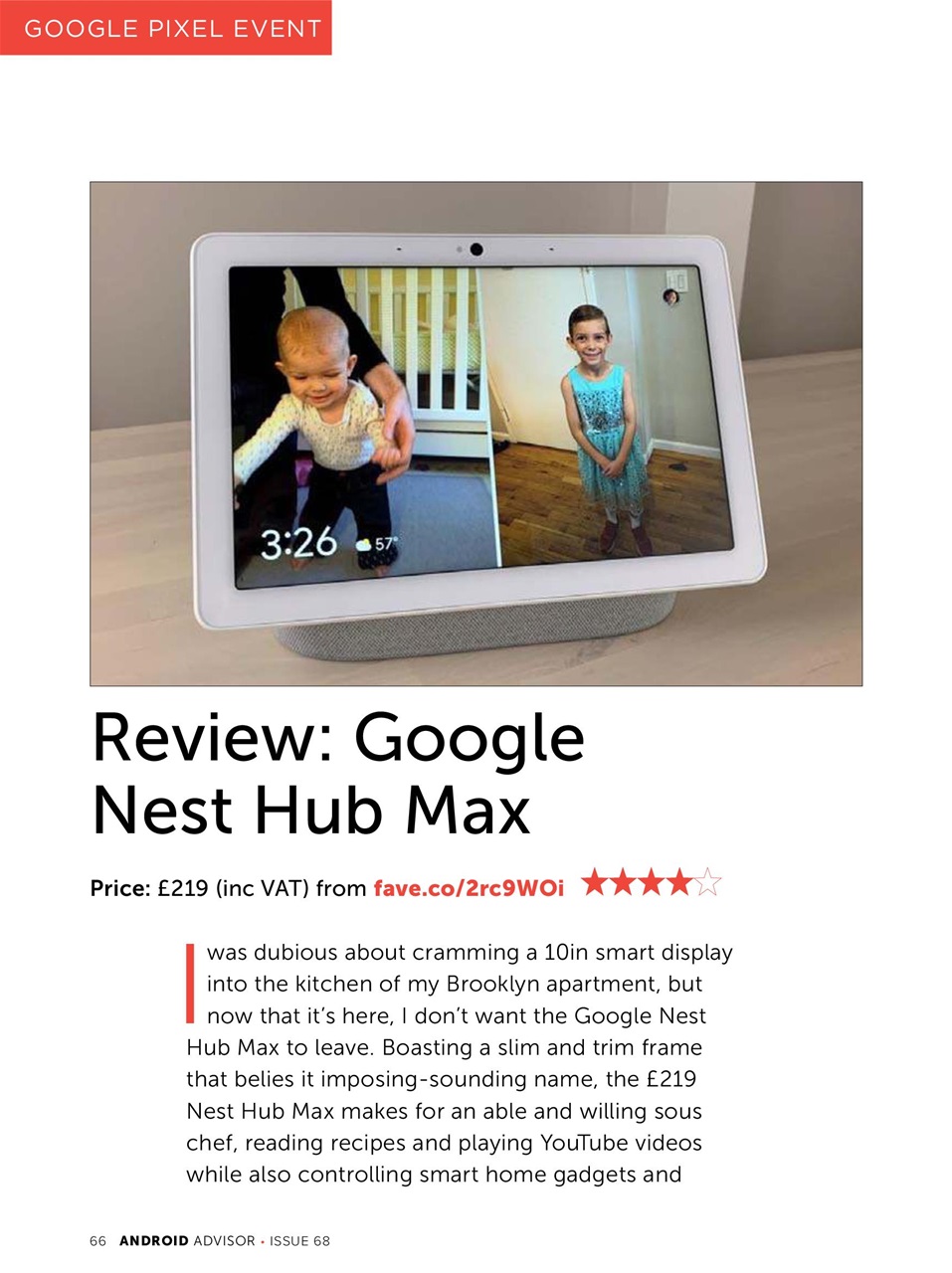 Android Advisor Preview Pages