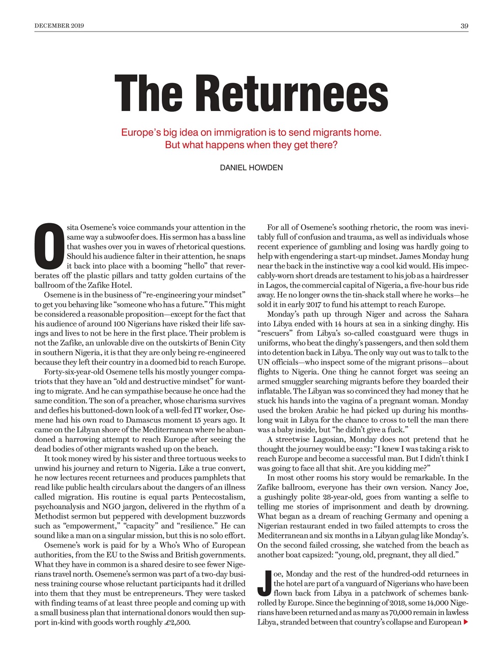 Prospect Magazine Preview Pages