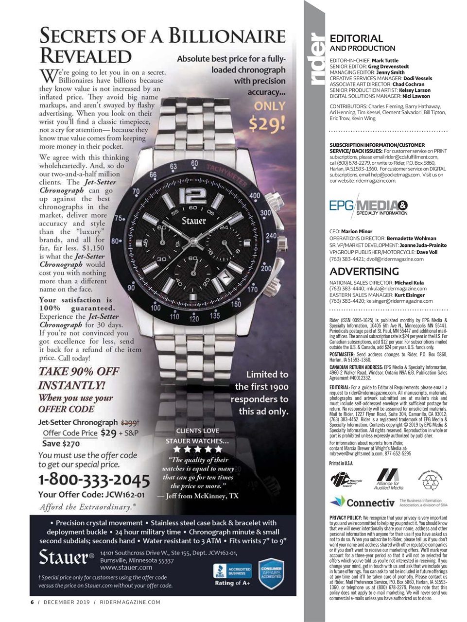 Rider Magazine Preview Pages