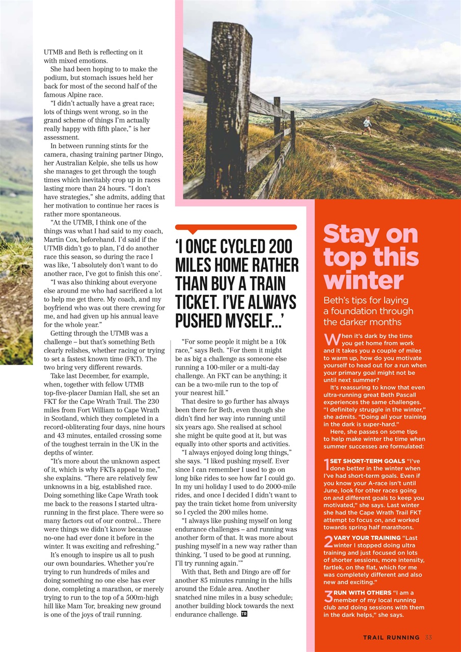 Trail Running Preview Pages