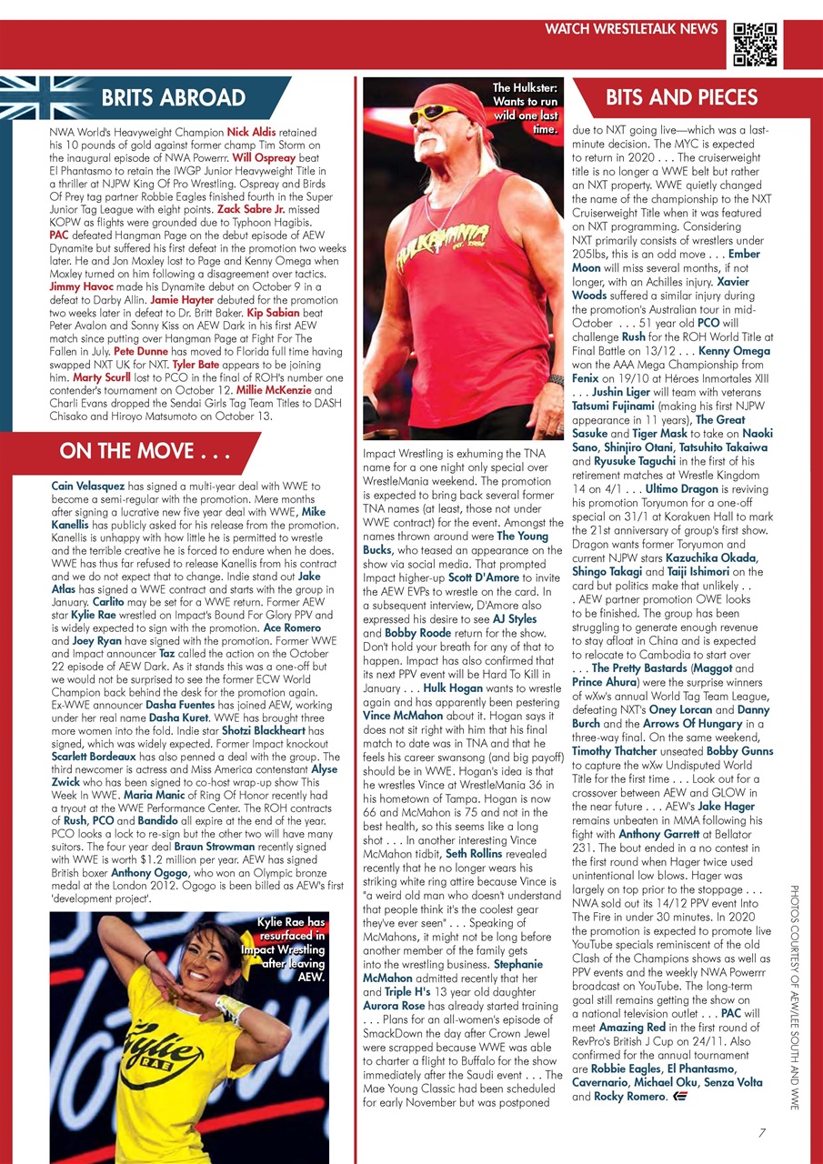 Wrestletalk Magazine Preview Pages