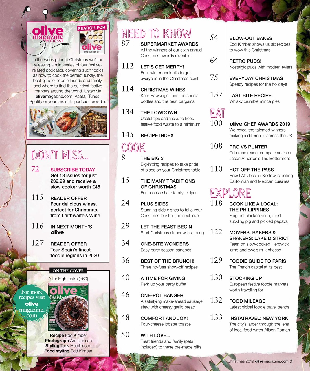 Olive Magazine Preview Pages