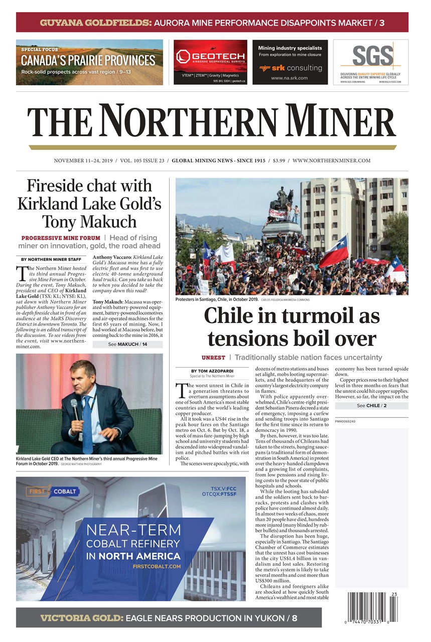 The Northern Miner Preview Pages