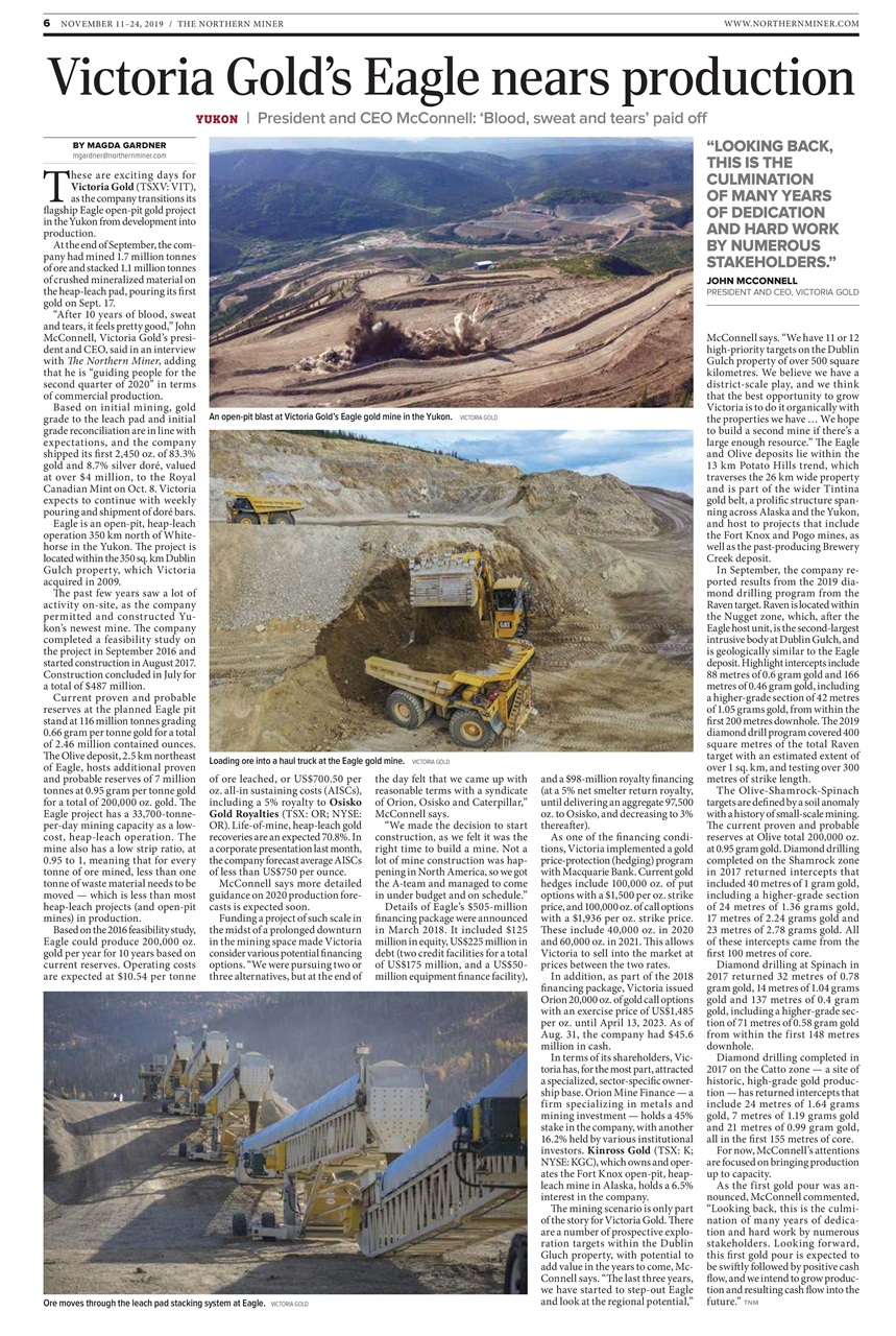 The Northern Miner Preview Pages