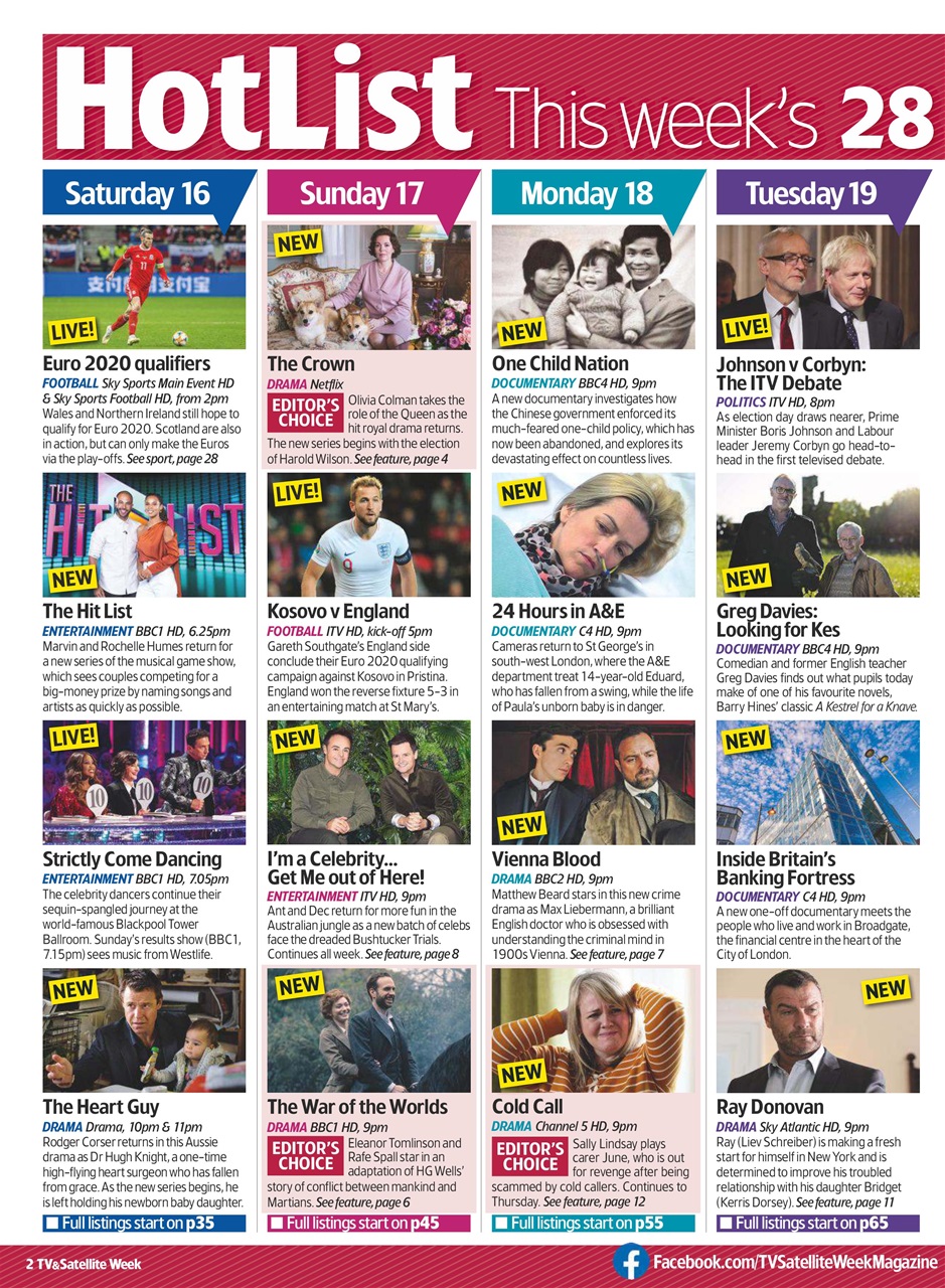 TV & Satellite Week Preview Pages