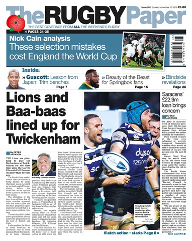 The Rugby Paper issue 10th November 2019