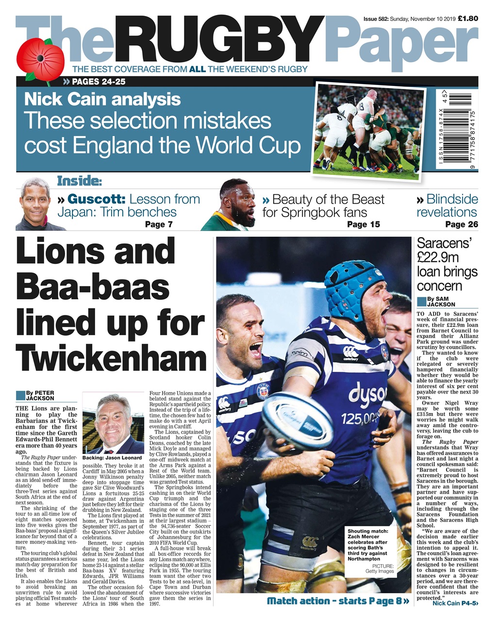 The Rugby Paper Preview Pages