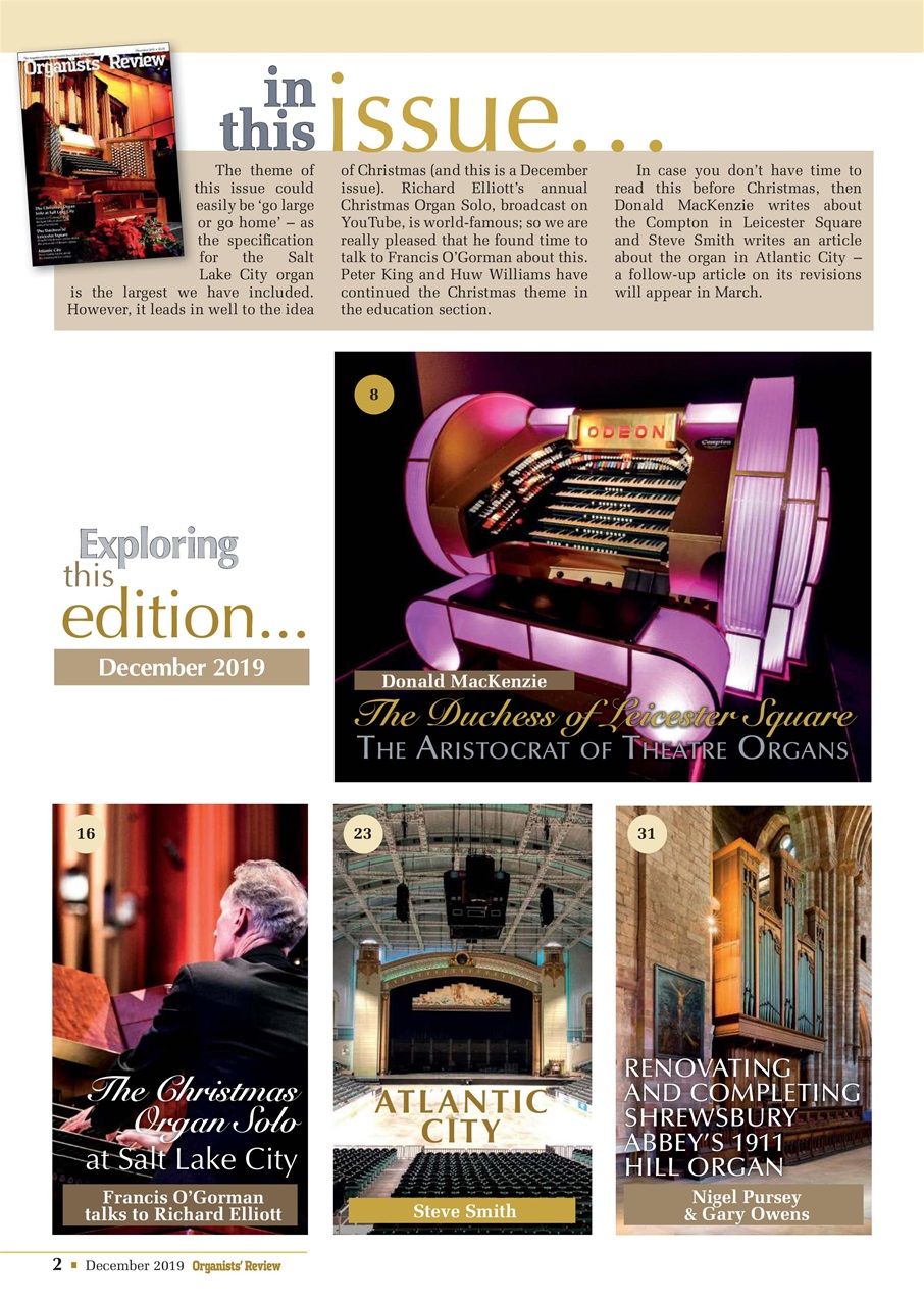 Organists' Review Preview Pages