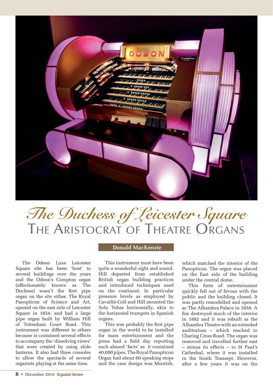 Organists' Review Preview Pages