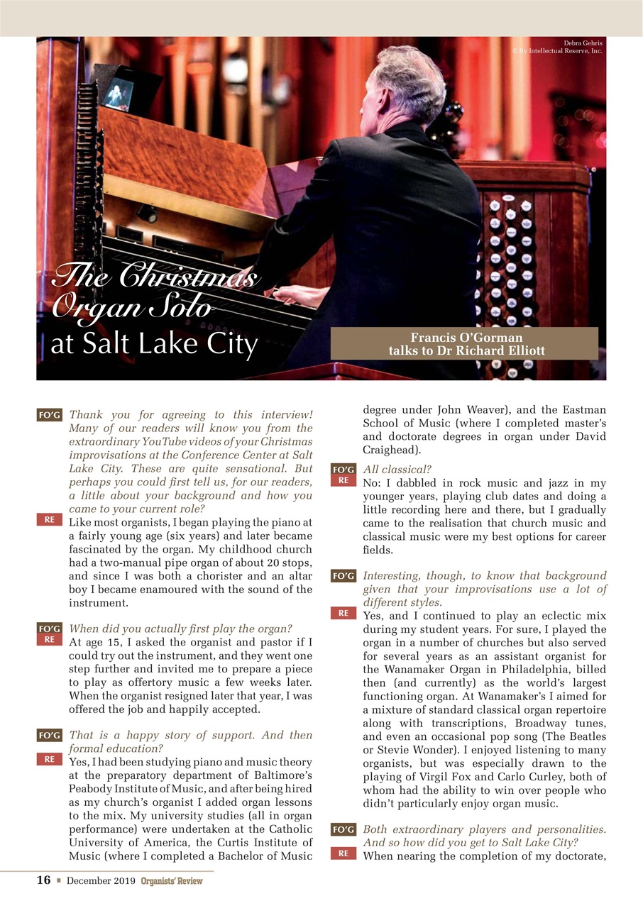 Organists' Review Preview Pages
