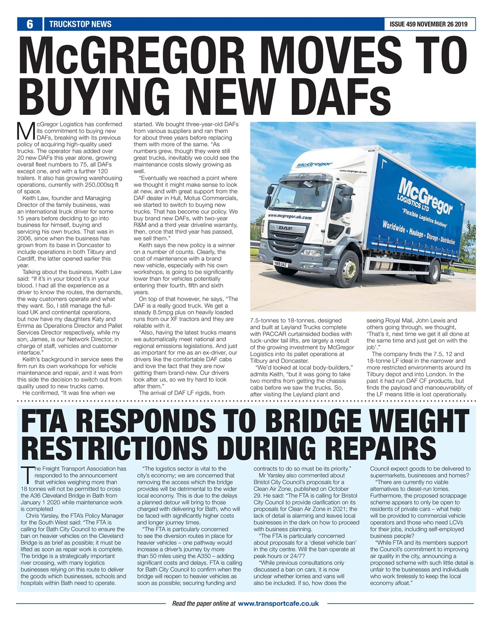 Truckstop News Preview Pages