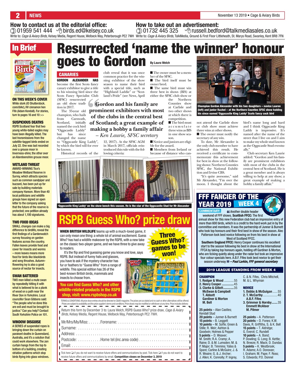 Cage & Aviary Birds Preview Pages