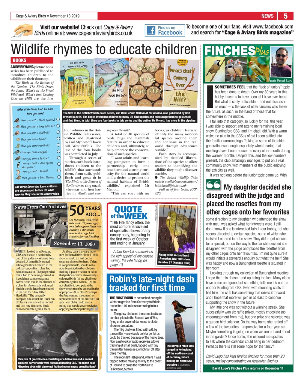 Cage & Aviary Birds Preview Pages