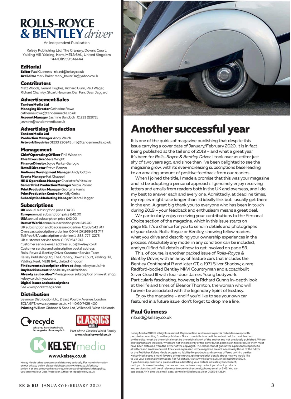 Rolls-Royce & Bentley Driver Preview Pages