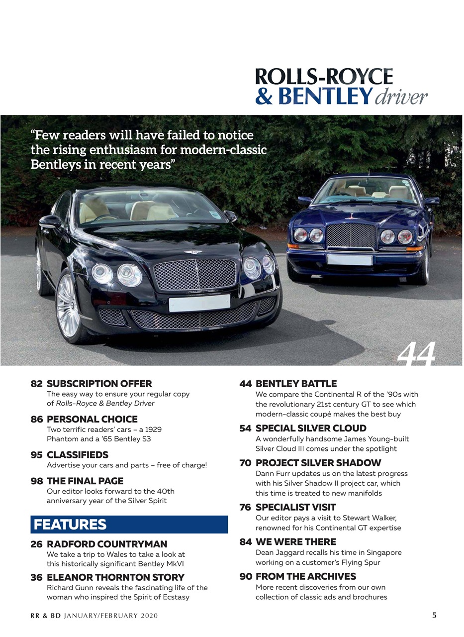 Rolls-Royce & Bentley Driver Preview Pages