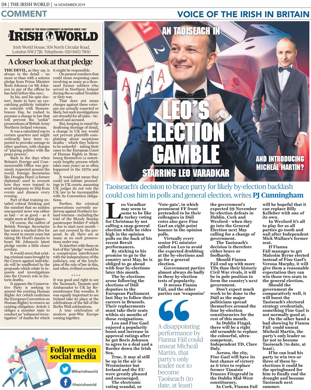 Irish World Preview Pages