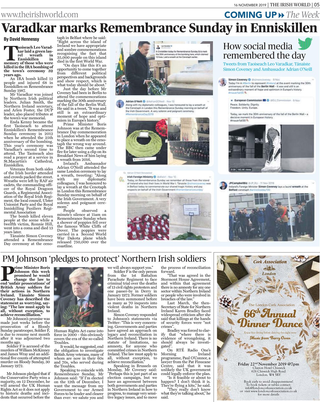 Irish World Preview Pages