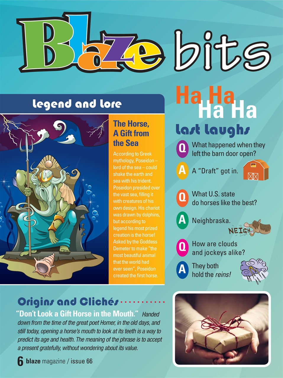 Blaze Magazine For Horse Crazy Kids Preview Pages