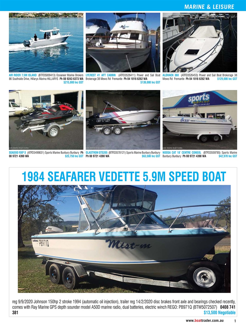Boat Trader Australia Preview Pages
