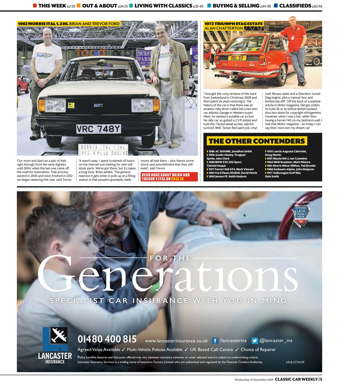 Classic Car Weekly Preview Pages