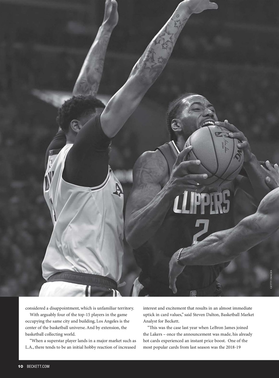 Beckett Basketball Magazine Preview Pages