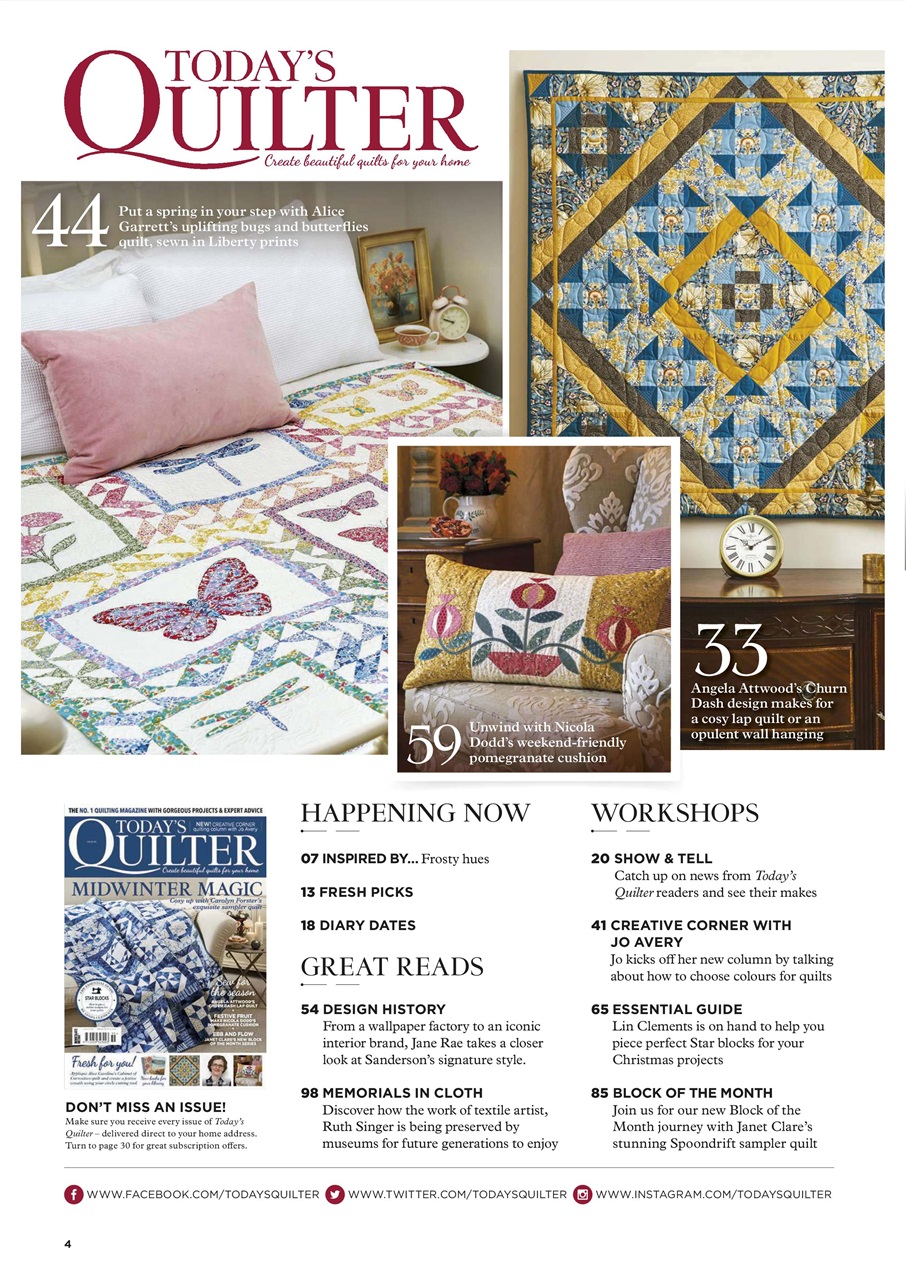 Today’s Quilter Preview Pages