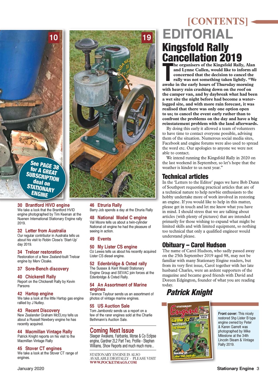 Stationary Engine Preview Pages