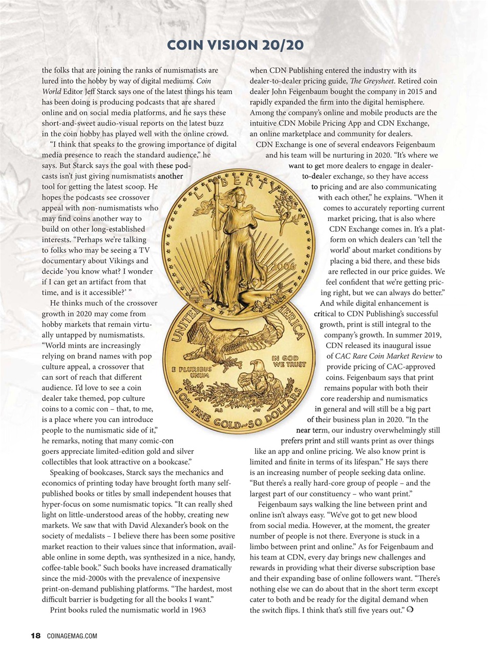 COINage Magazine Preview Pages