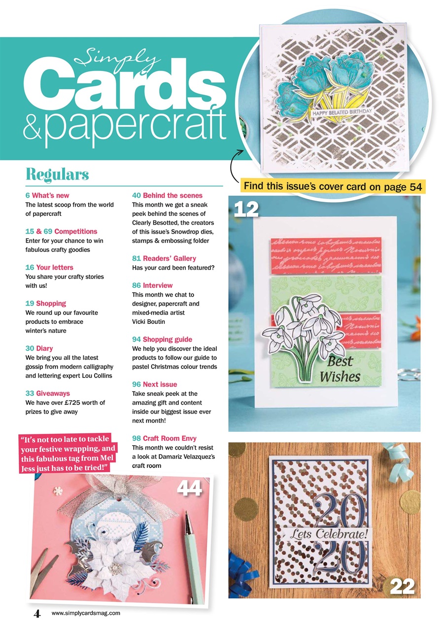 Simply Cards & Papercraft Preview Pages