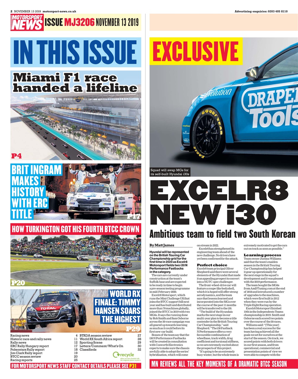 Motorsport News Preview Pages