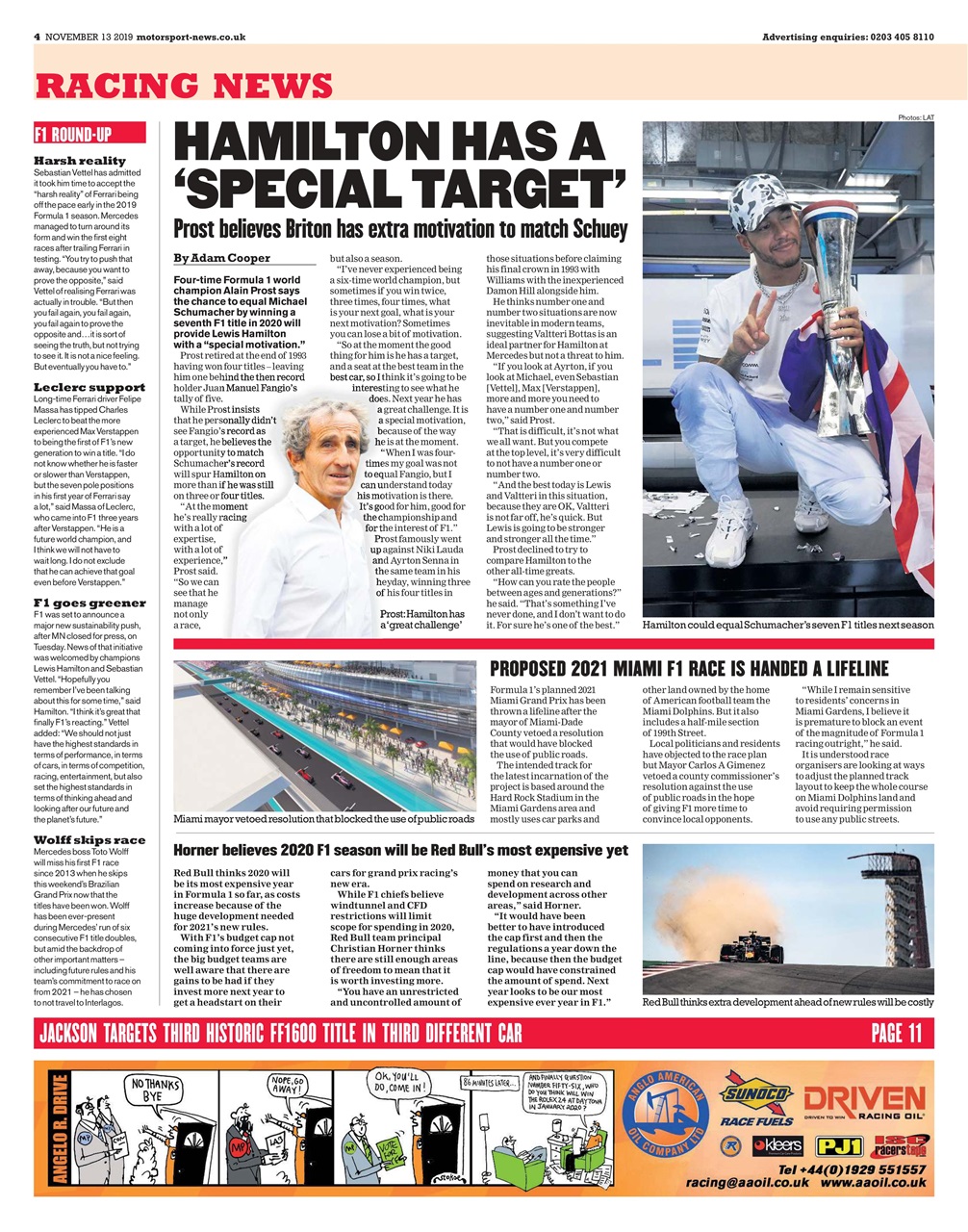 Motorsport News Preview Pages