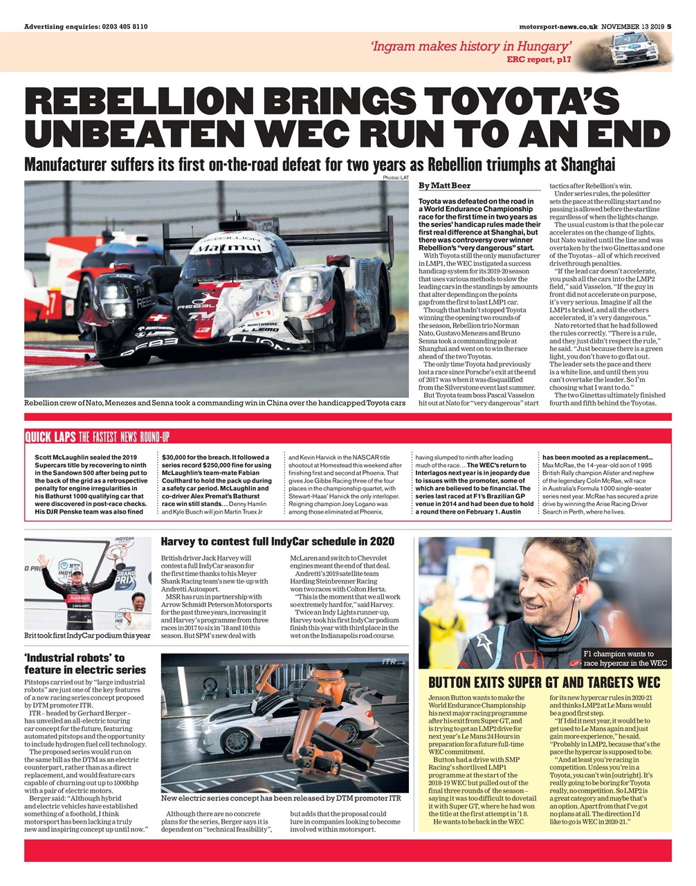 Motorsport News Preview Pages