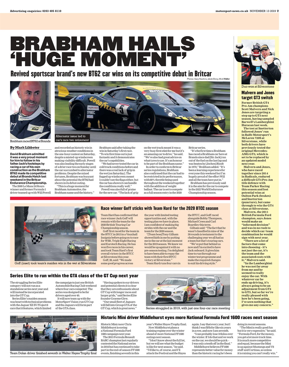 Motorsport News Preview Pages