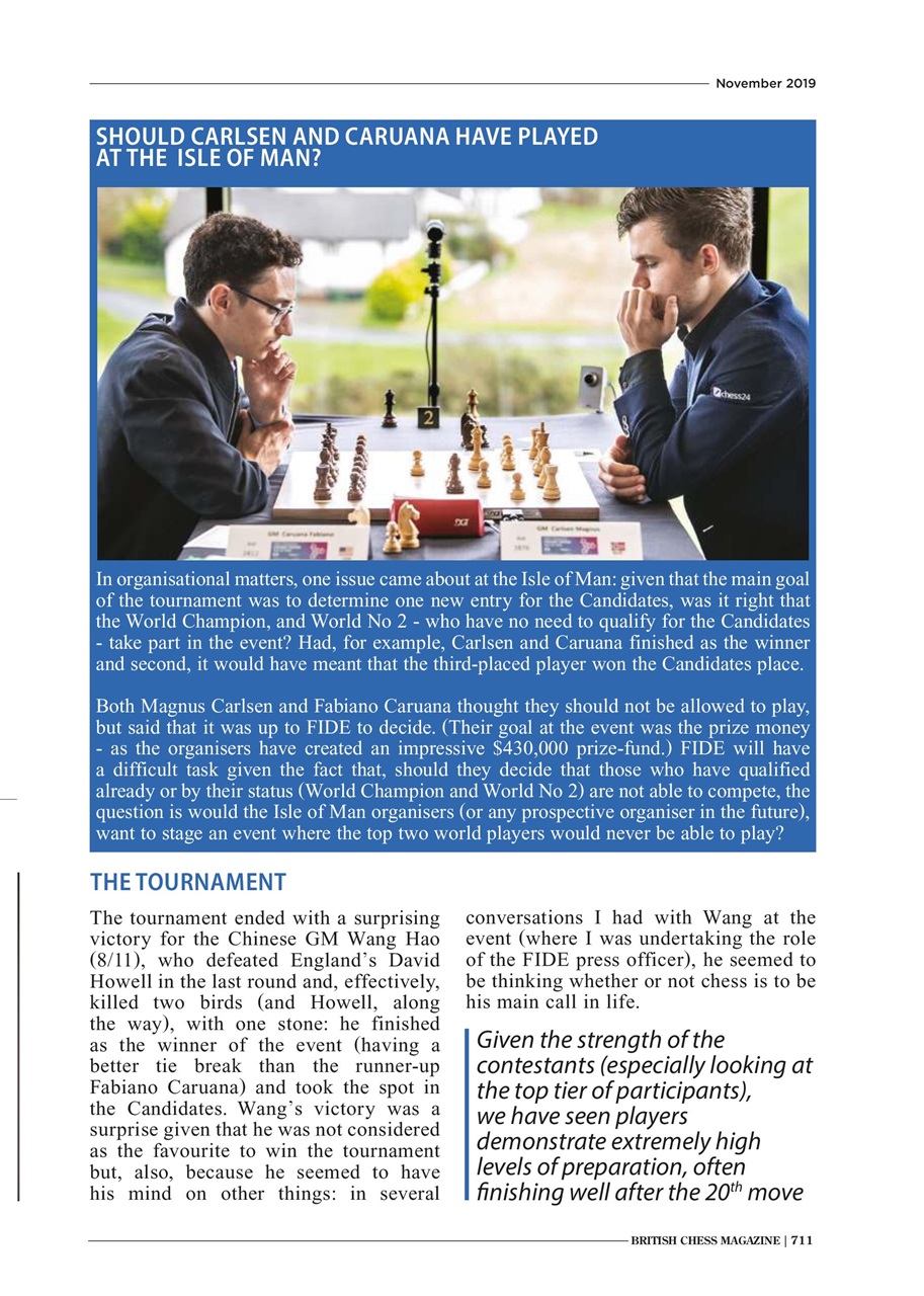 British Chess Magazine Preview Pages