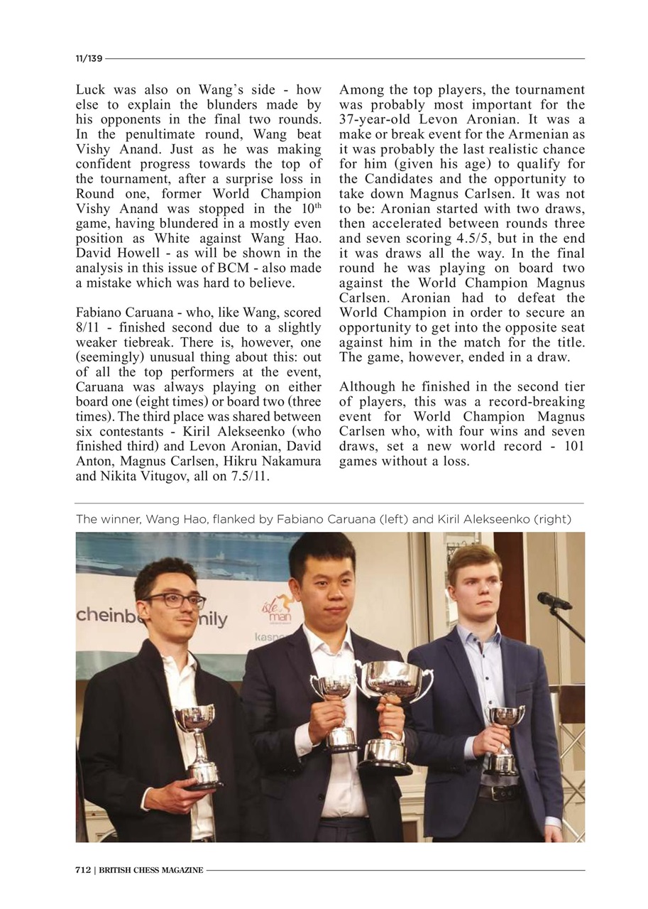 British Chess Magazine Preview Pages