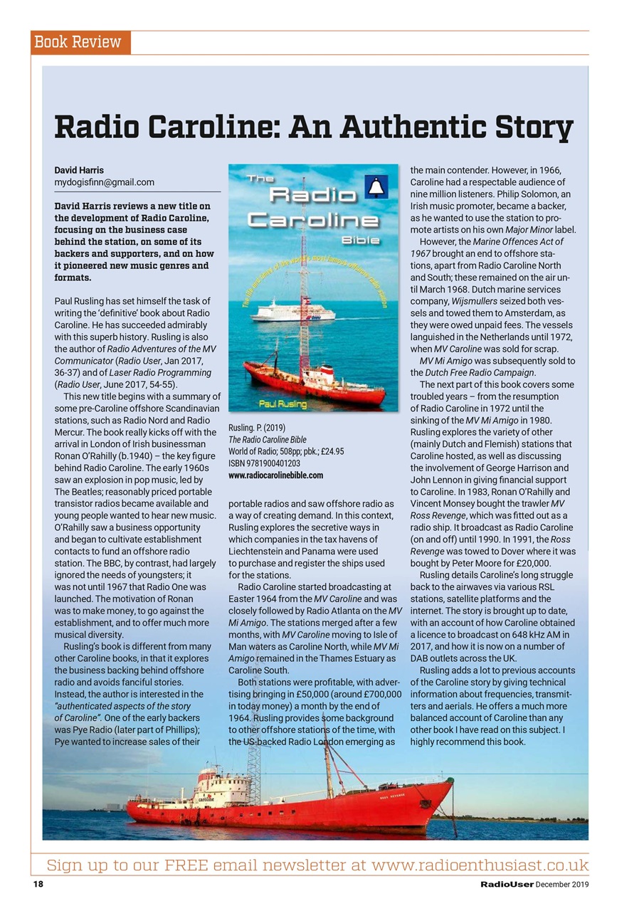 Radio User Preview Pages