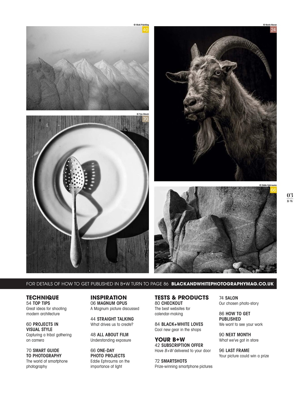 Black+White Photography Preview Pages
