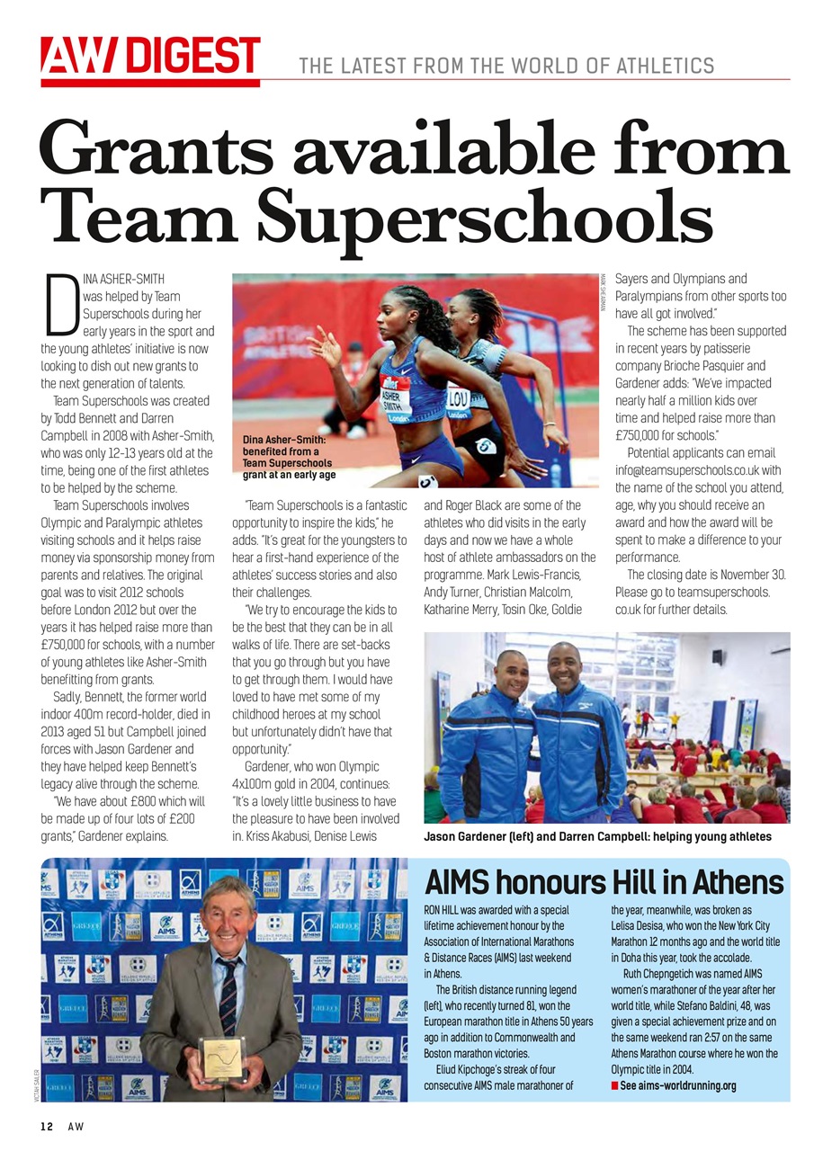 AW – Athletics Weekly Magazine Preview Pages