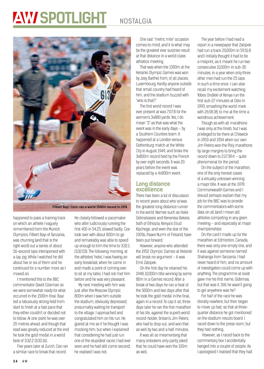 AW – Athletics Weekly Magazine Preview Pages