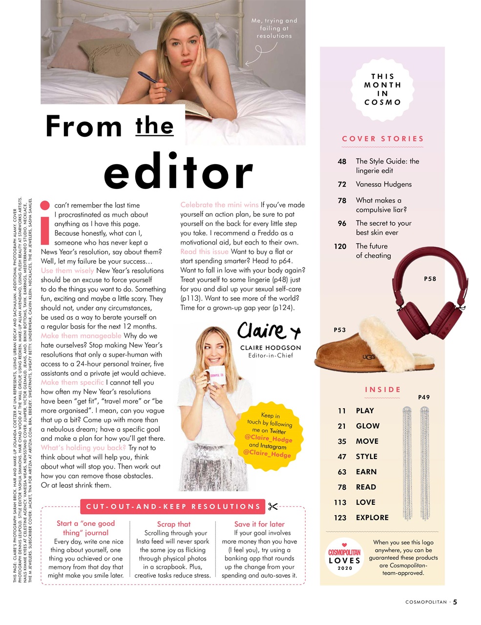 Cosmopolitan Preview Pages