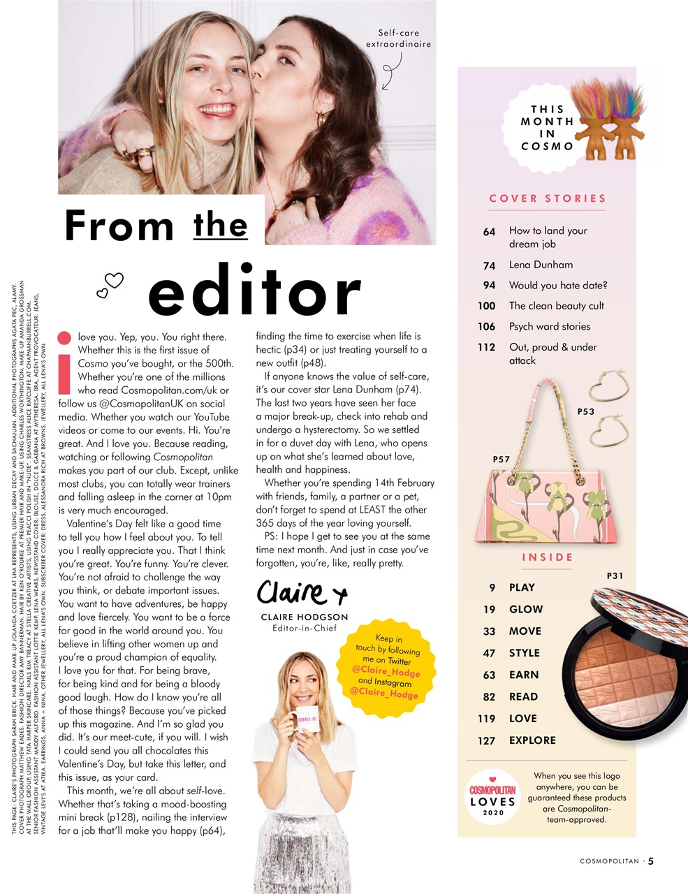 Cosmopolitan Preview Pages