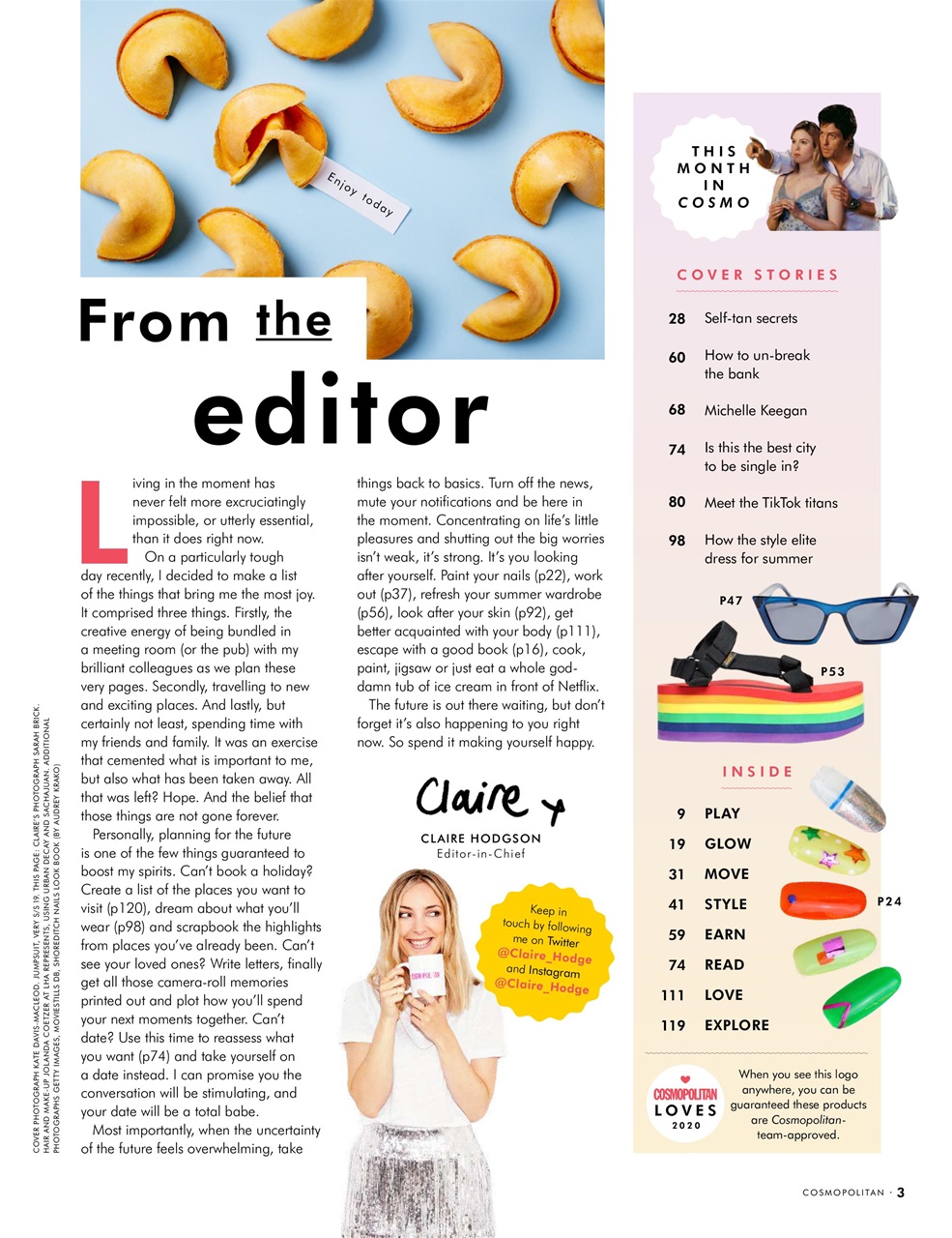 Cosmopolitan Preview Pages