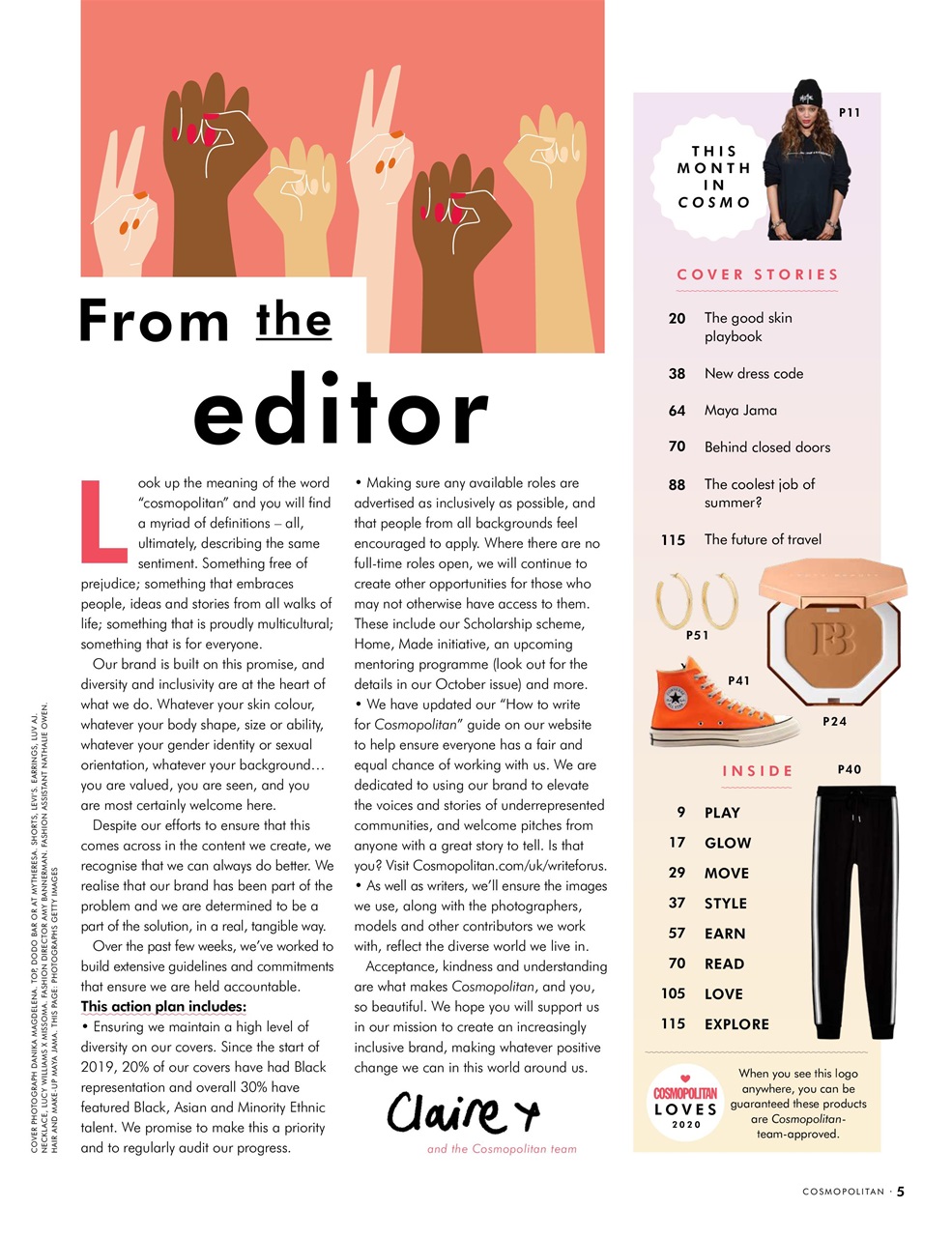 Cosmopolitan Preview Pages