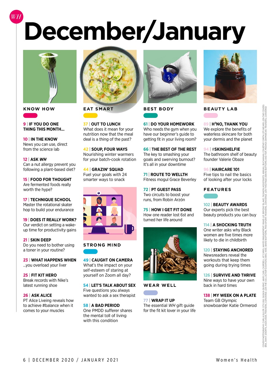 Women's Health Preview Pages