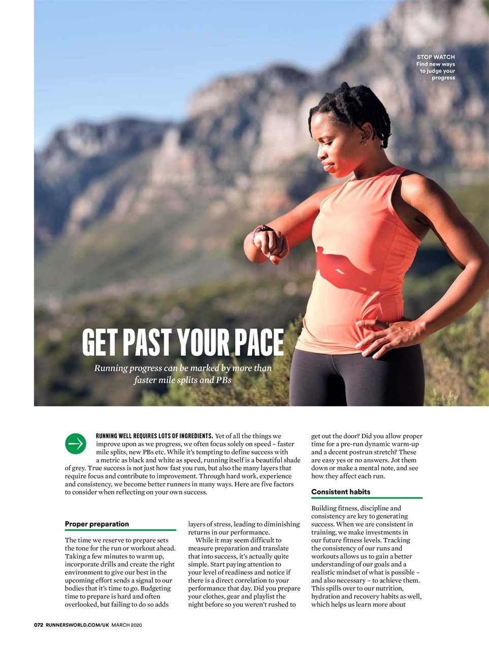 Runner's World Preview Pages