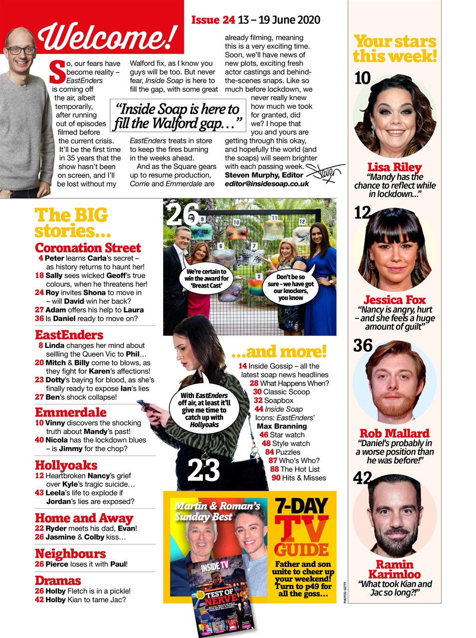 Inside Soap Preview Pages